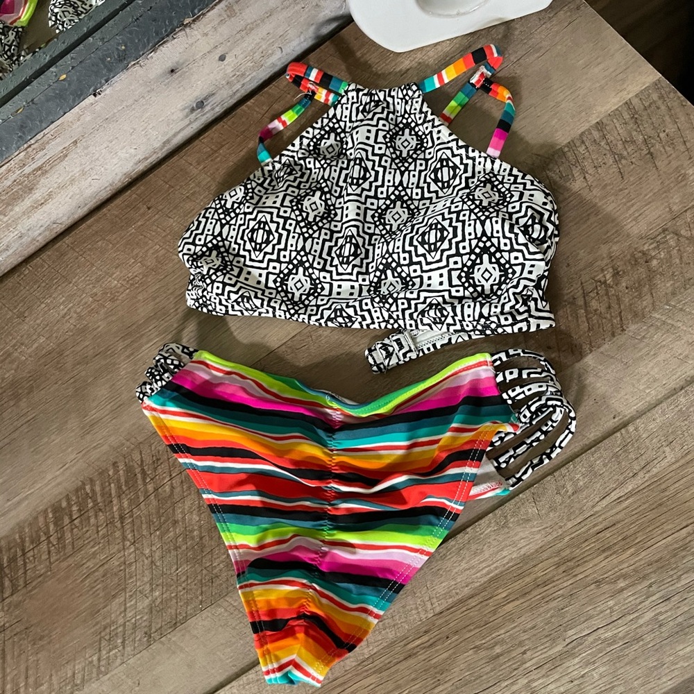 Colorful Two Piece Bikini